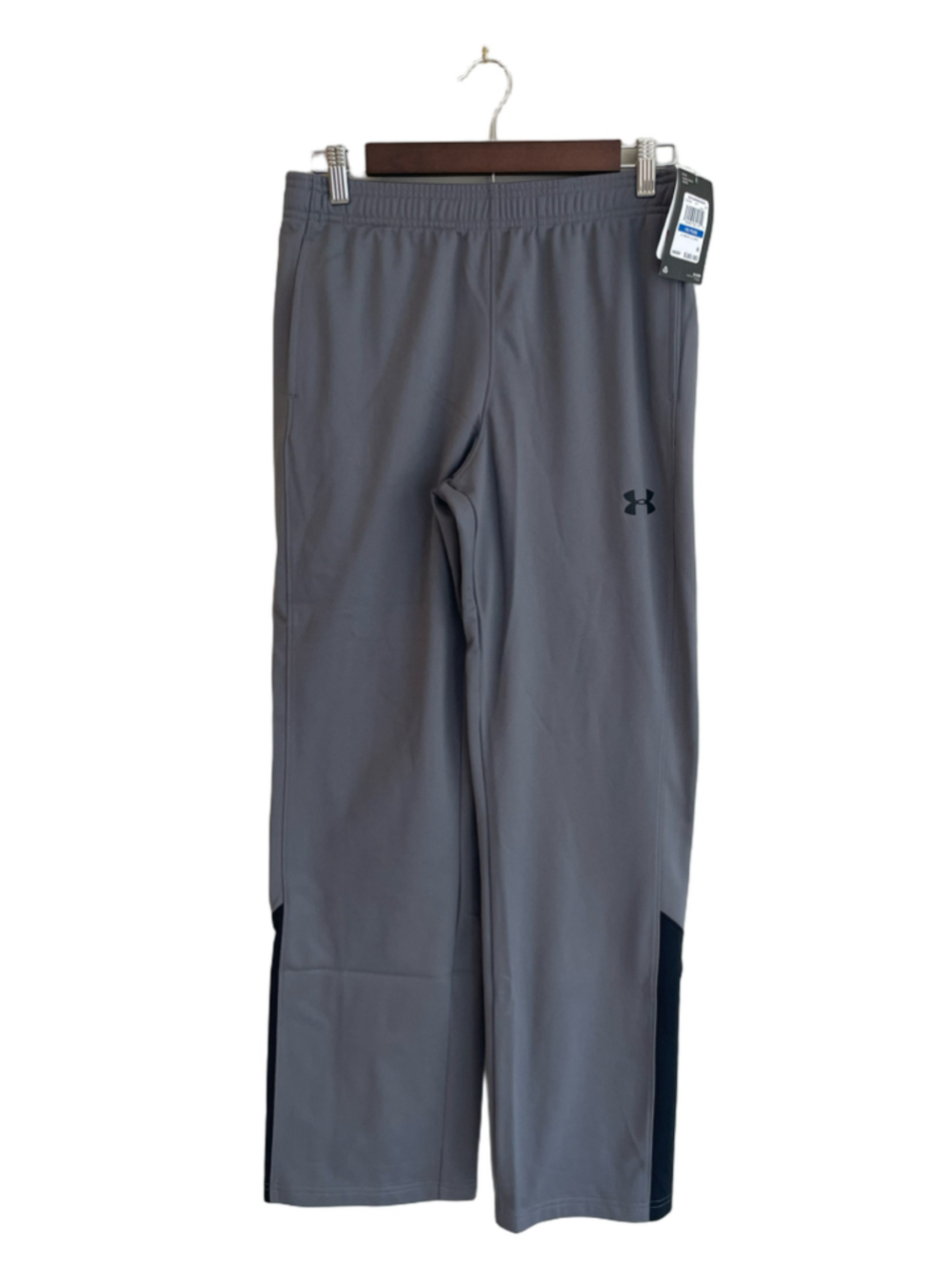 NWT Under Armour Boys YXL 18/20 Brawler 2.0 Gray Black Track Pants